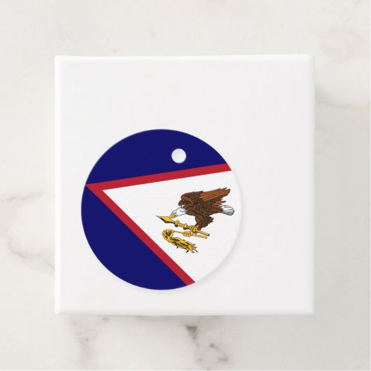 Amerikanisch-Samoa-Flagge Geschenkanhänger (Beispiel)