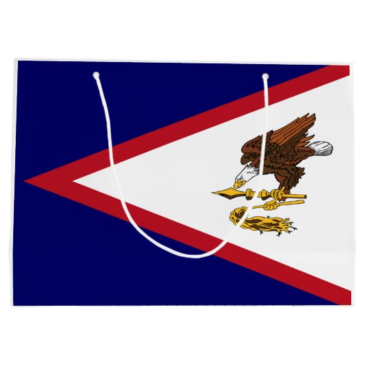Amerikanisch-Samoa-Flagge Große Geschenktüte (Rückseite)