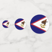 Amerikanisch-Samoa-Flagge Konfetti (Vorderseiten)