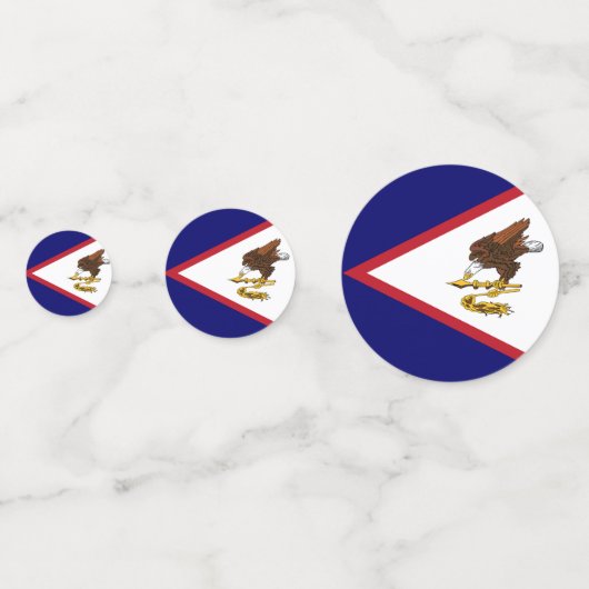Amerikanisch-Samoa-Flagge Konfetti (Vorderseiten)