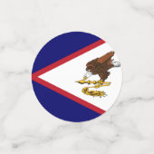 Amerikanisch-Samoa-Flagge Konfetti (Klein Vorderseite)