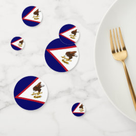 Amerikanisch-Samoa-Flagge Konfetti