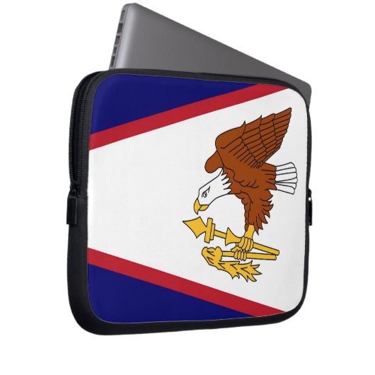 Amerikanisch-Samoa-Flagge Laptop-Sieb Laptopschutzhülle (Vorne Rechts)