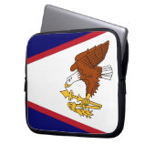 Amerikanisch-Samoa-Flagge Laptop-Sieb Laptopschutzhülle (Vorderseite Links)