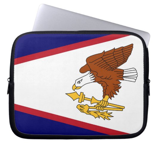 Amerikanisch-Samoa-Flagge Laptop-Sieb Laptopschutzhülle (Vorderseite)