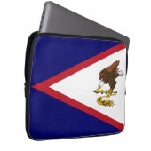 Amerikanisch-Samoa-Flagge Laptopschutzhülle (Vorne Rechts)