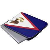 Amerikanisch-Samoa-Flagge Laptopschutzhülle (Vorne Knopf)