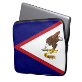 Amerikanisch-Samoa-Flagge Laptopschutzhülle (Vorderseite Links)