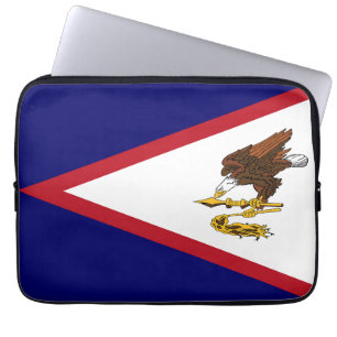 Amerikanisch-Samoa-Flagge Laptopschutzhülle