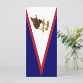 Amerikanisch-Samoa-Flagge Menükarte (Stehend Vorderseite)