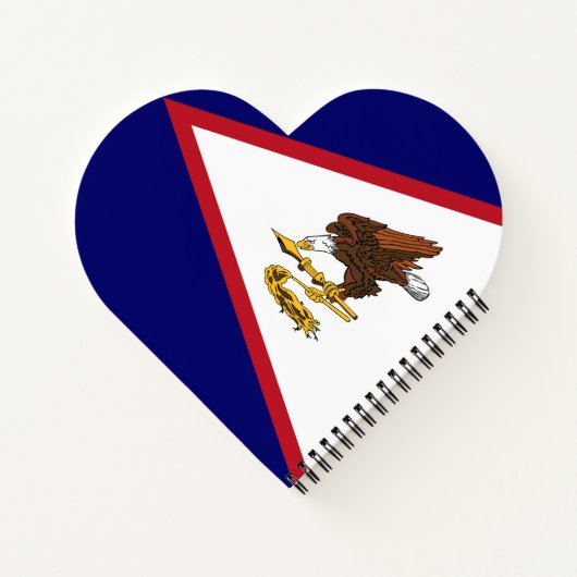 Amerikanisch-Samoa-Flagge Notizblock (Rückseite)