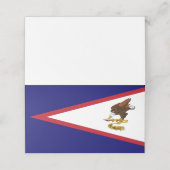 Amerikanisch-Samoa-Flagge Platzkarte (Außenseite Aufgefaltet)