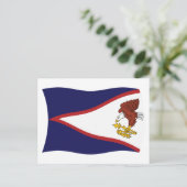 Amerikanisch-Samoa-Flagge Postkarte (Stehend Vorderseite)