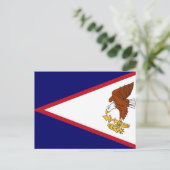 Amerikanisch-Samoa - Flagge - Postkarte (Stehend Vorderseite)