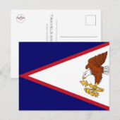 Amerikanisch-Samoa - Flagge - Postkarte (Vorne/Hinten)