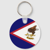 Amerikanisch-Samoa-Flagge Schlüsselanhänger (Vorderseite)