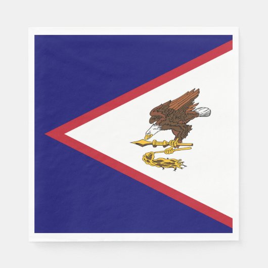 Amerikanisch-Samoa-Flagge Serviette (Vorderseite)