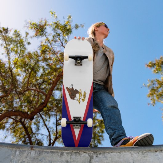 Amerikanisch-Samoa-Flagge Skateboard (Außenbereich 1)