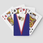 Amerikanisch-Samoa-Flagge Spielkarten (Rückseite)