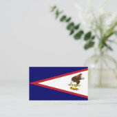 Amerikanisch-Samoa-Flagge Visitenkarte (Stehend Vorderseite)