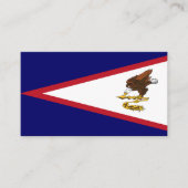 Amerikanisch-Samoa-Flagge Visitenkarte (Vorderseite)