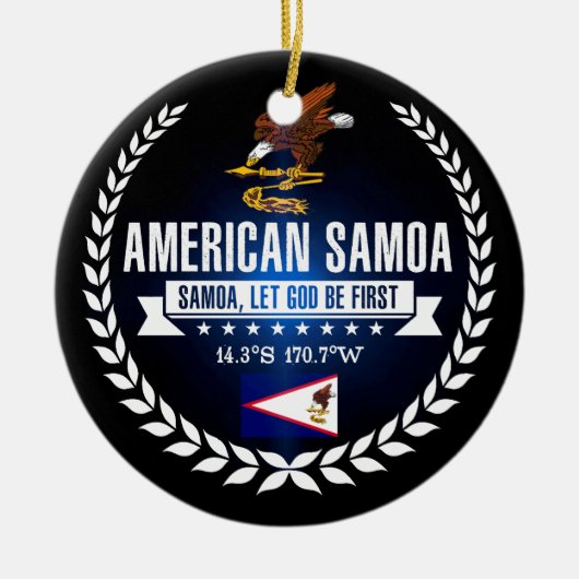 Amerikanisch-Samoa Keramikornament (Vorne)