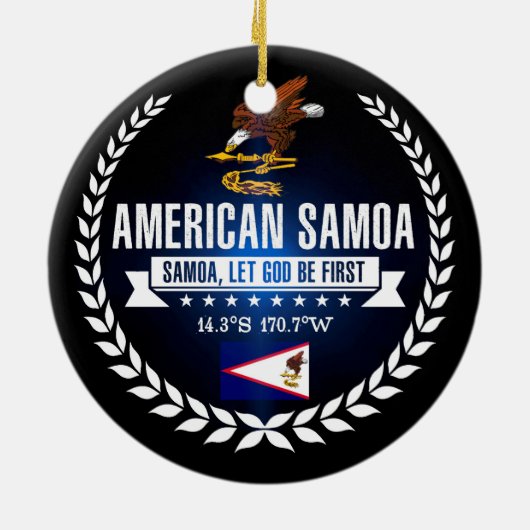 Amerikanisch-Samoa Keramikornament (Hinten)