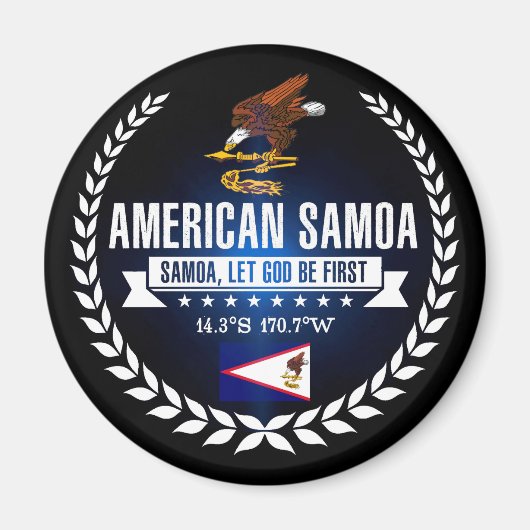 Amerikanisch-Samoa Magnet (Vorne)