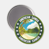 Amerikanisch-Samoa Magnet (Vorderseite/Rückseite)