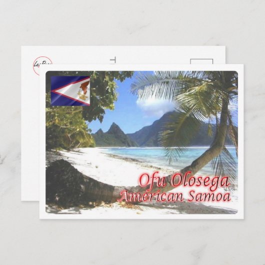 Amerikanisch Samoa - Ofu Olosega - Postkarte (Vorne/Hinten)