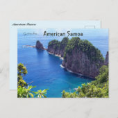 Amerikanisch-Samoa Postkarte (Vorne/Hinten)