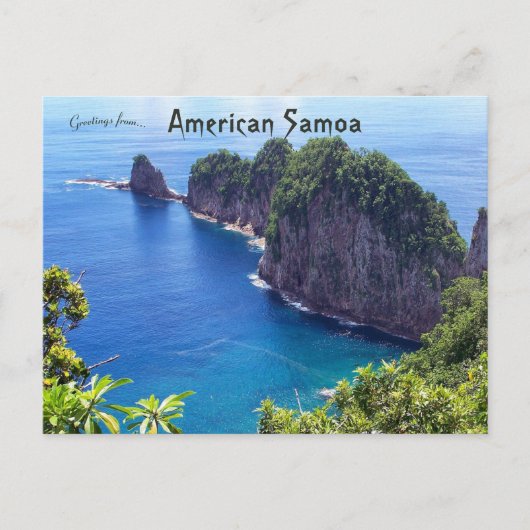 Amerikanisch-Samoa Postkarte (Vorderseite)