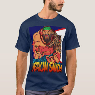 Amerikanisch-Samoa-Samoanfahne Polynesischer Krieg T-Shirt
