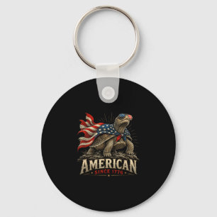 Amerikanisch seit 1776 patriotische Schildkröte vi Schlüsselanhänger