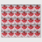 Amerikanisch und Kanadier kennzeichnet Packpapier (Flach)