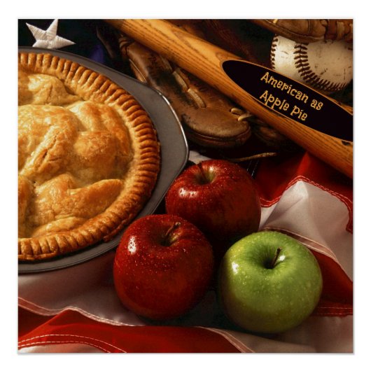 Amerikanisch wie Apfelstrudel Poster (Vorderseite)