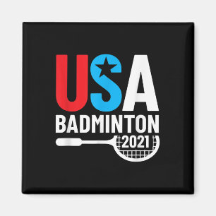 Amerikanische 2021 Usa Badminton Geschenke Für Uns Magnet