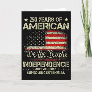 Amerikanische 250-Jahr-Feier 250 Jahre U Karte