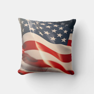 amerikanische 4. Juli-Flagge weht Unabhängigkeitst Kissen