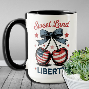 Amerikanische 4. Juli Sweet Land Liberty Patriotic Tasse
