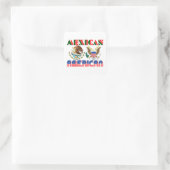 Amerikanische Adler Quadratischer Aufkleber (Tasche)