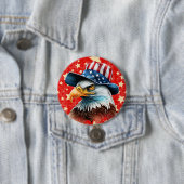 Amerikanische Adlerflagge Button (Beispiel)