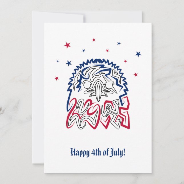 Amerikanische Adlerstars zum Unabhängigkeitstag (Vorderseite)