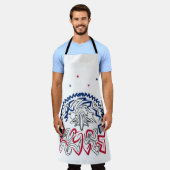 Amerikanische Adlerstars zum Unabhängigkeitstag Schürze (Getragen)