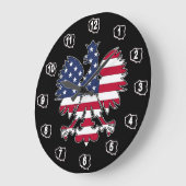 Amerikanische Adleruhr Große Wanduhr (Winkel)