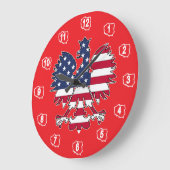 Amerikanische Adleruhr Große Wanduhr (Winkel)