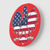 Amerikanische Adleruhr Große Wanduhr (Winkel)