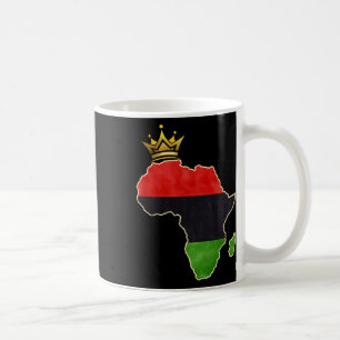 Amerikanische Afrikanische Königin Pan Afro Karte Kaffeetasse