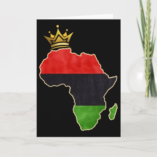 Amerikanische Afrikanische Königin Panafrikanische Karte (Vorderseite)