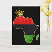 Amerikanische Afrikanische Königin Panafrikanische Karte (Gelbe Blume)